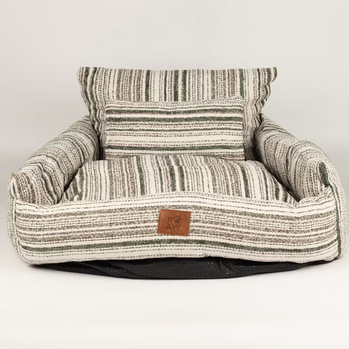 PAW Bed – Medium Sofa – Brown Stripes – 60 × 60 × 28cm