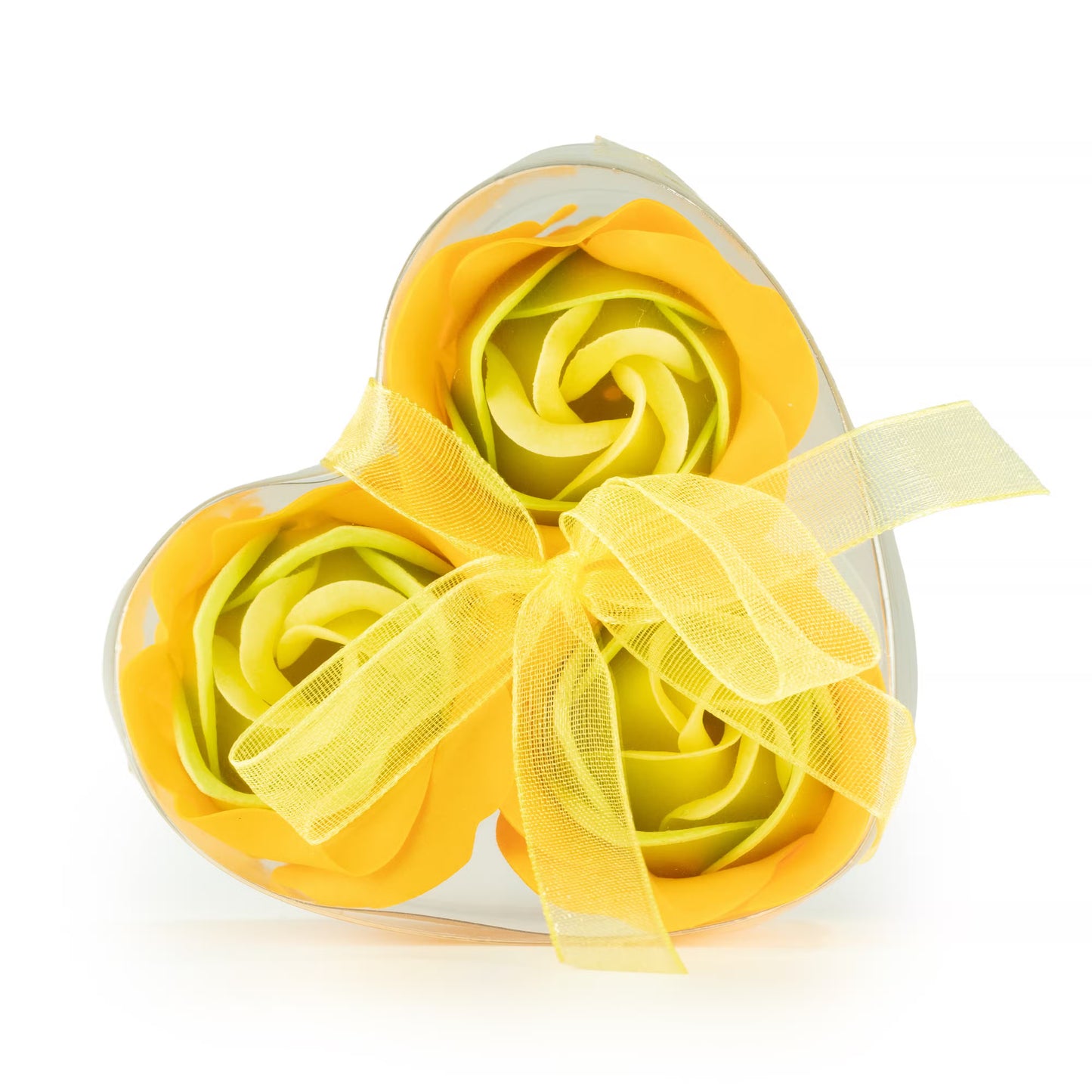 Set of 3 Soap Flower Heart Box