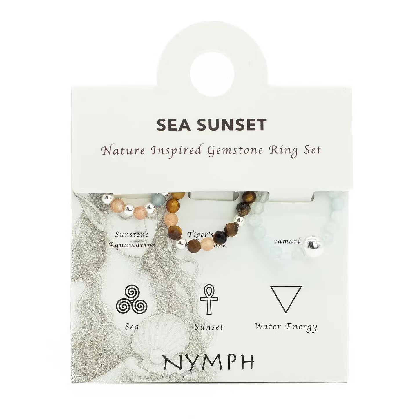 Nymph Nature Inspired Gemstone Ring Sets
