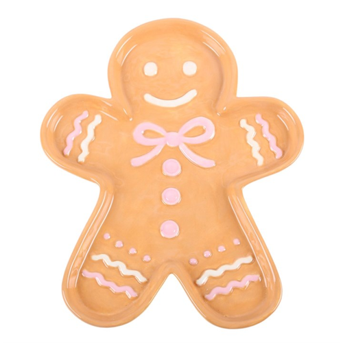 Sugarplum Bakery Gingerbread Man serving Plate