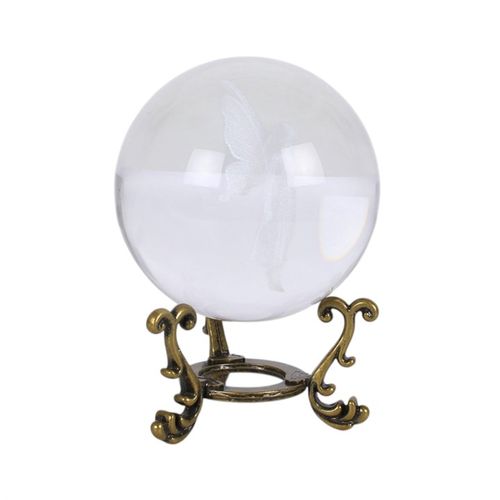 Stardust Fairy Laser Engraved Glass Crystal Ball
