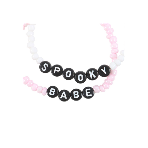Spooky Babe Beaded Bracelet Set