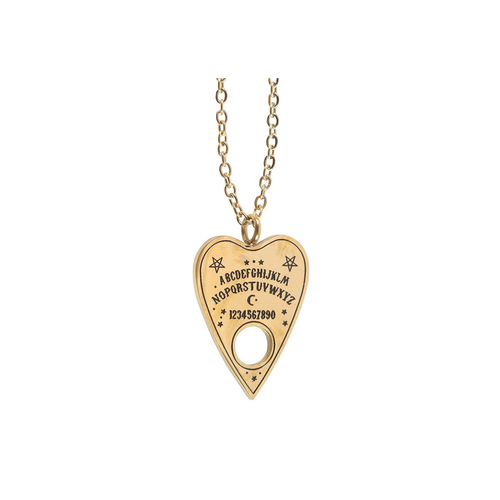 Talking Board Planchette Necklace Greeting Card
