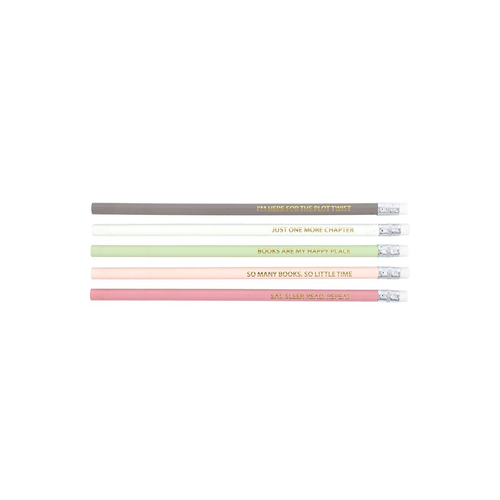 Pack of 5 Literature Inspired Pencils