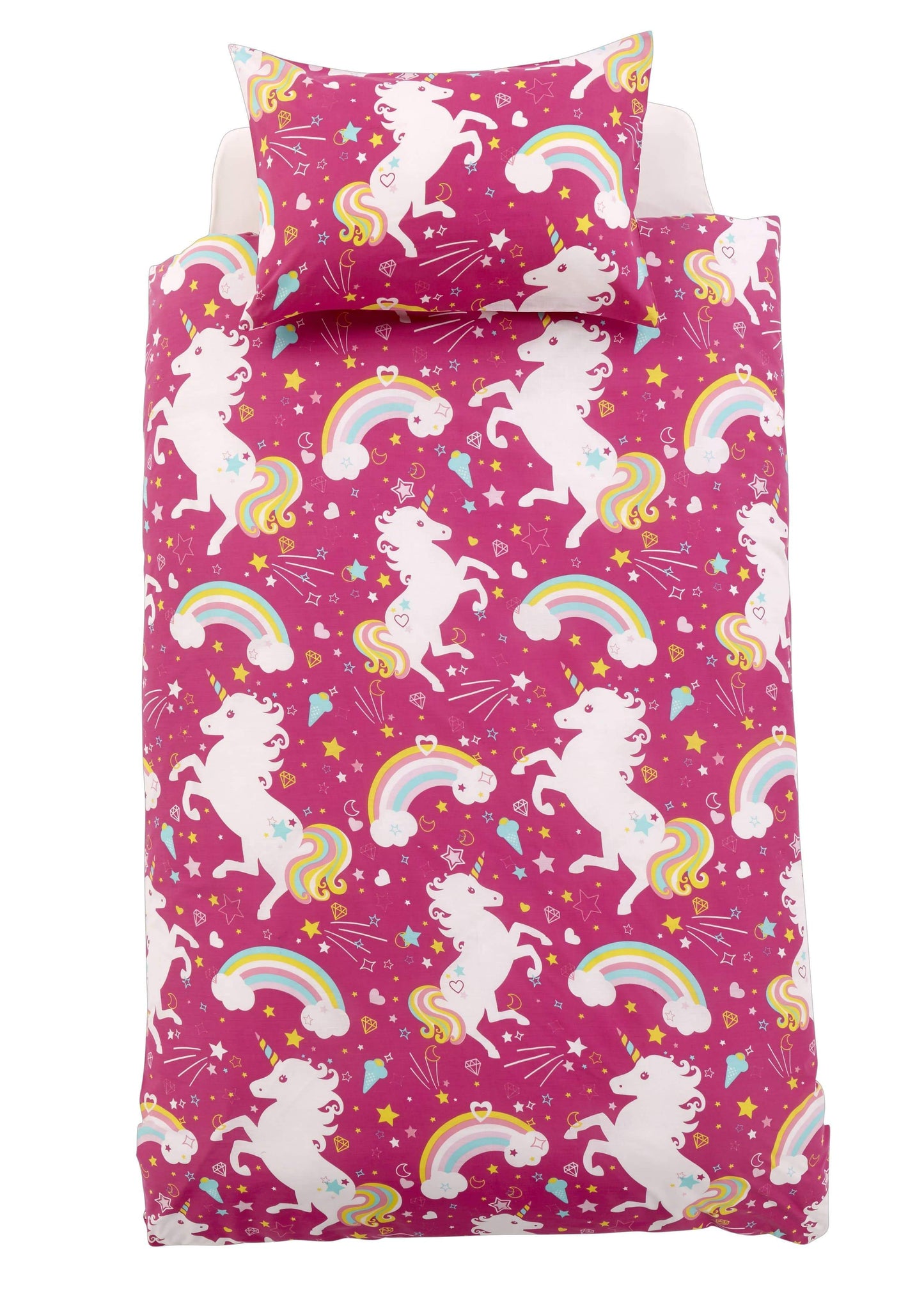 OLIVIA ROCCO Unicorn Duvet Cover Set For Kids Cotton-Rich OEKO-TEX Certified Whimsical