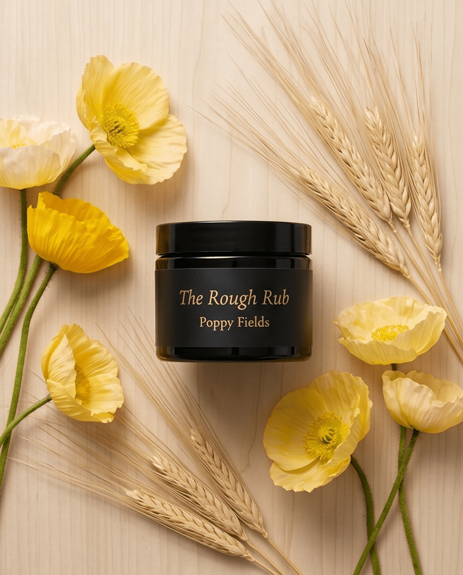 The Rough Rub Body Scrub - Poppy Fields