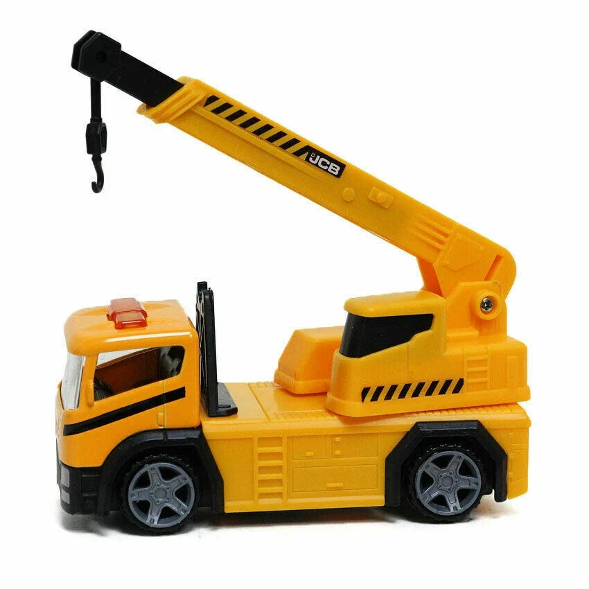 Teamsterz JCB Construction Trucks – 4 Assorted Die-Cast Vehicles for Kids