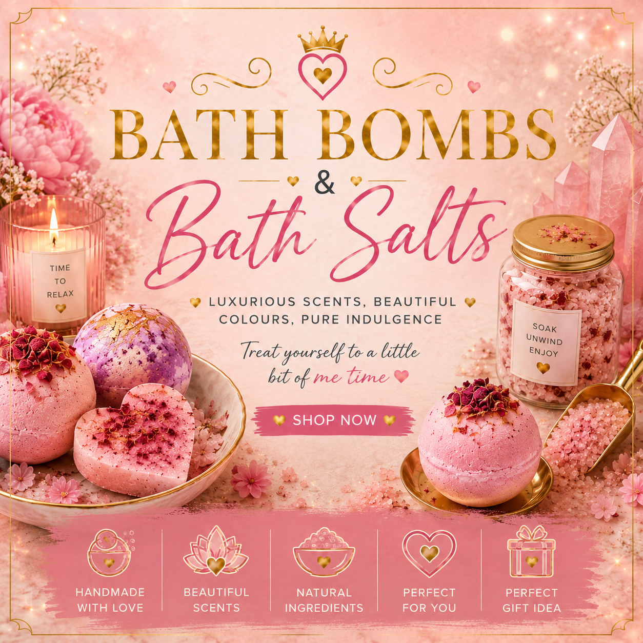 Bath Bombs & Bath Salts