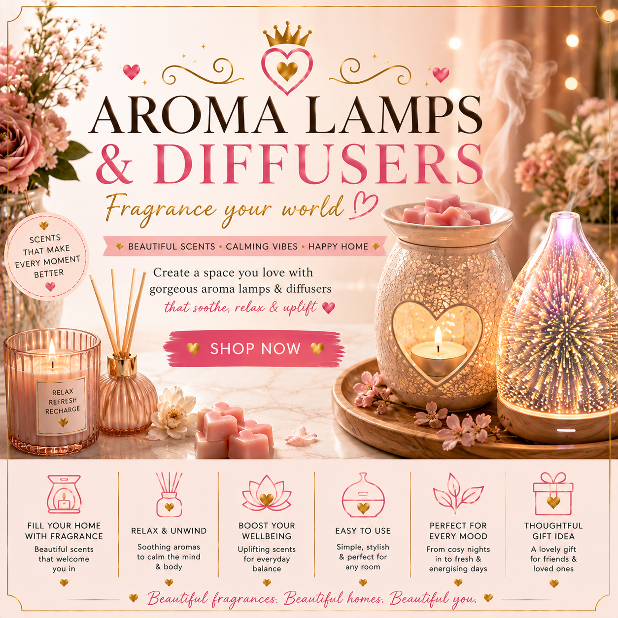 Aroma Lamps & Diffusers