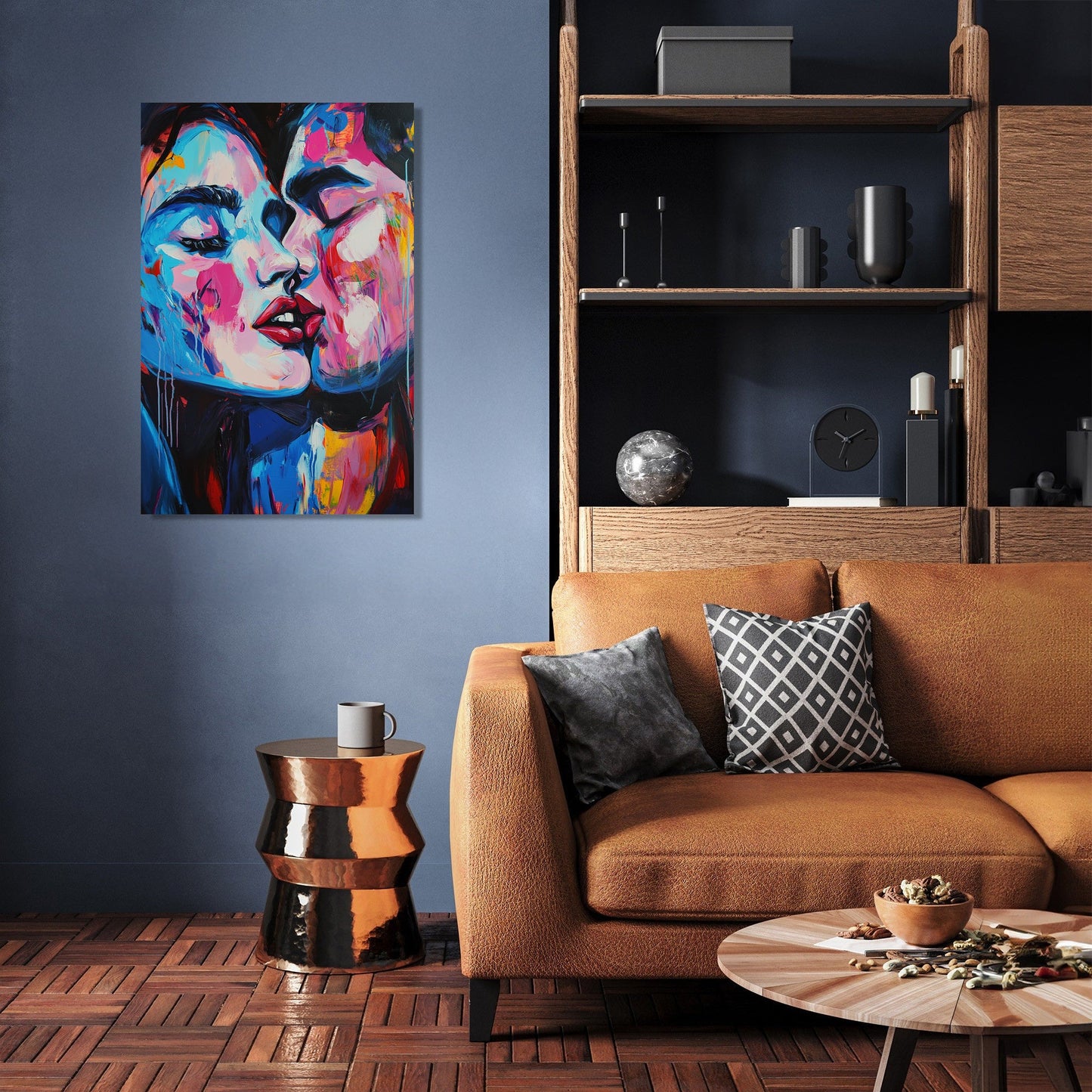 Pixel Kiss Canvas