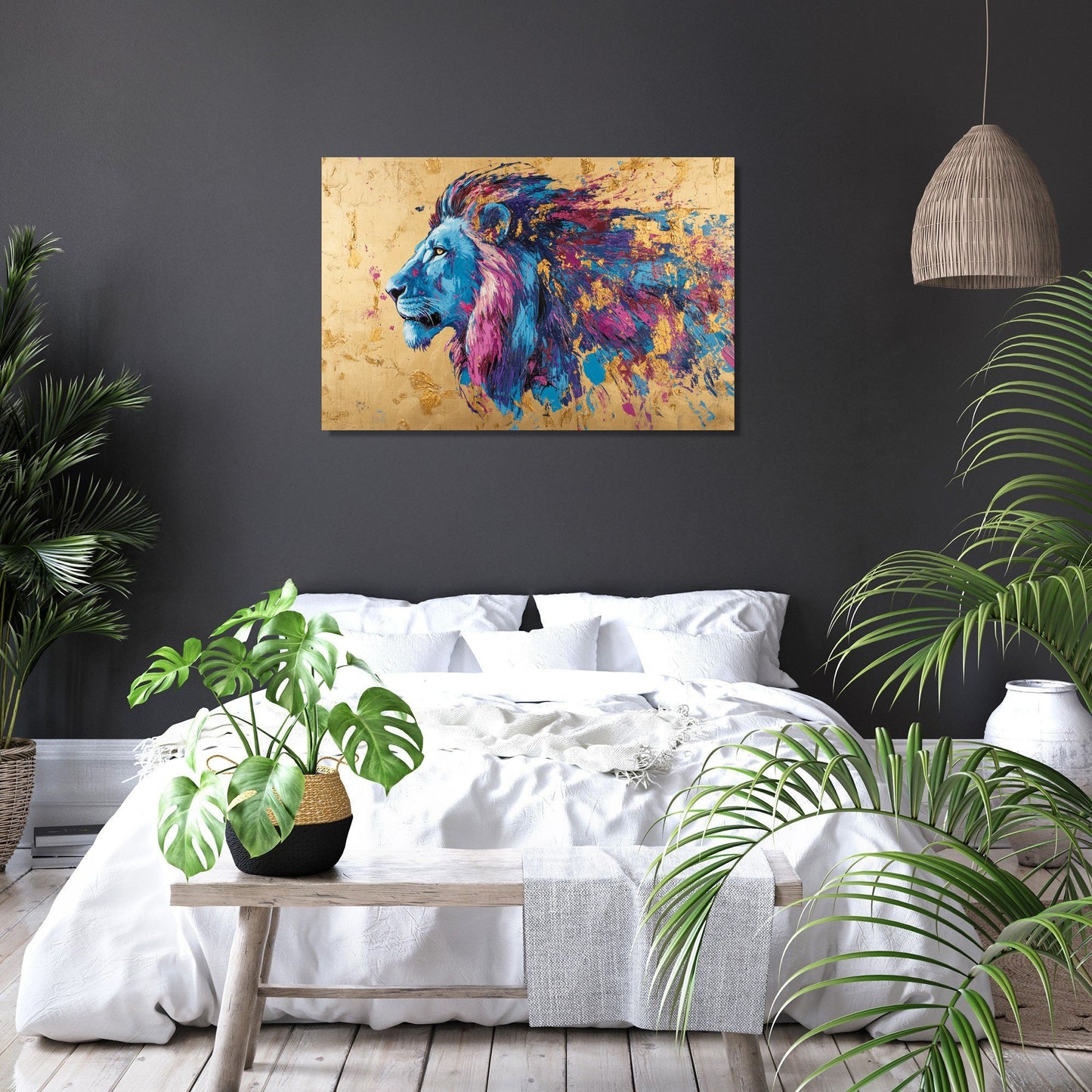Lion's Sunset Canvas