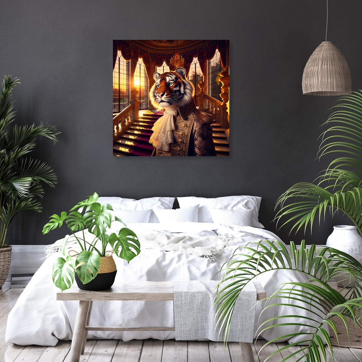Regal Tiger Sunset Majesty Canvas