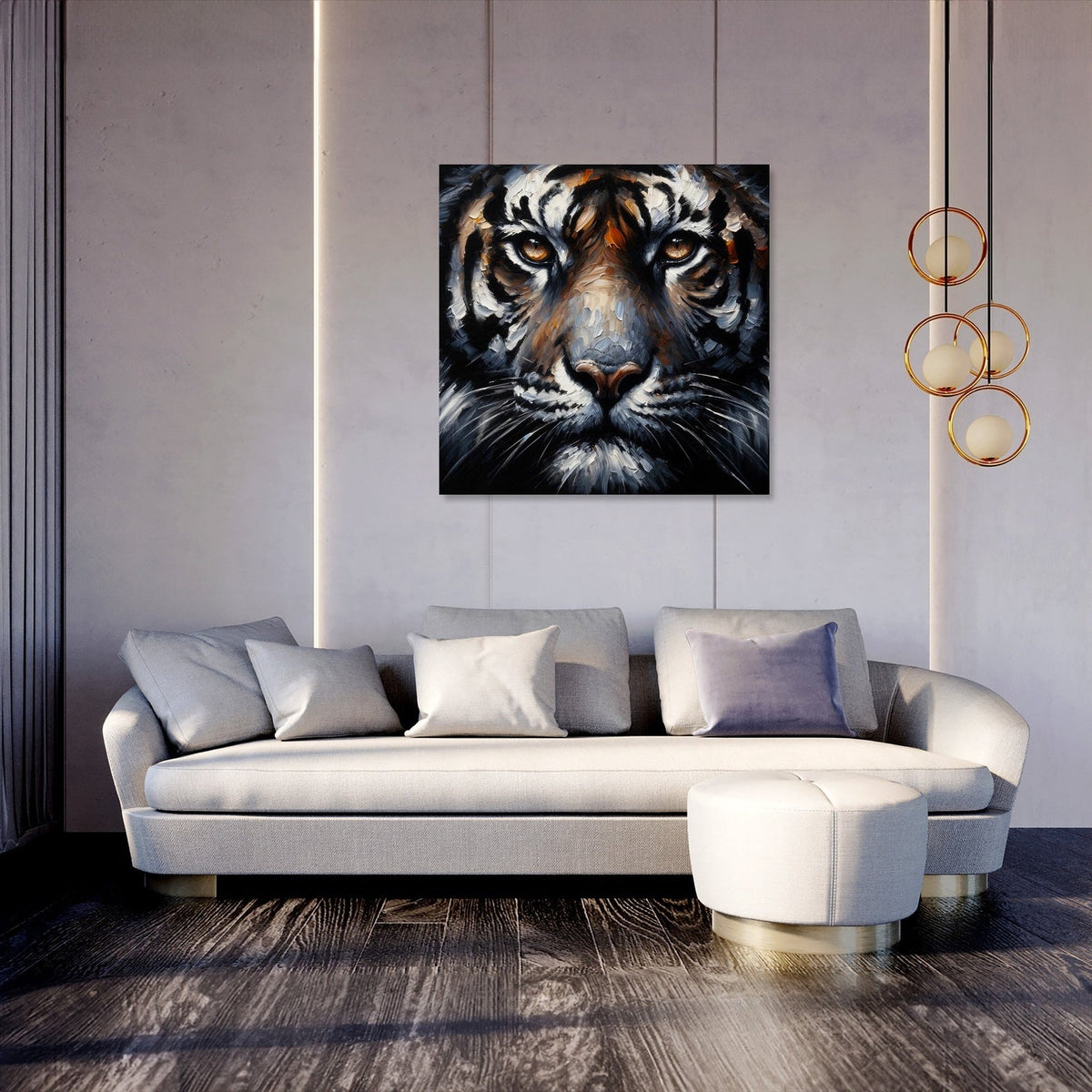 Intense Gaze Tiger Canvas