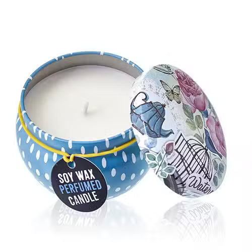 Art Tin Candle