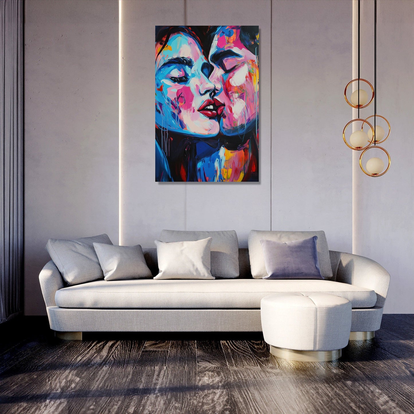 Pixel Kiss Canvas
