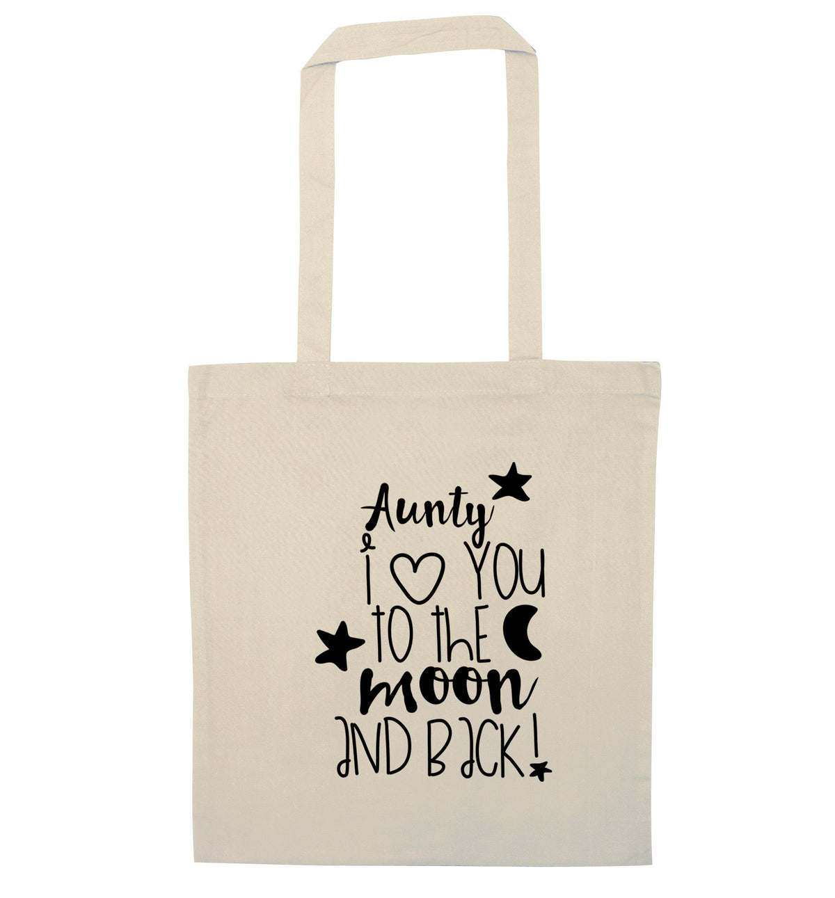 Aunty I love you to the moon and back | Tote Bag