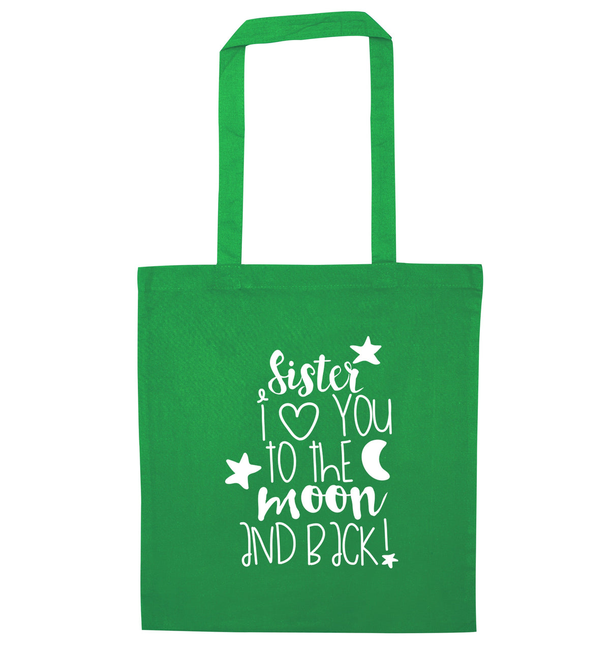 Sister I love you to the moon and back | Tote Bag