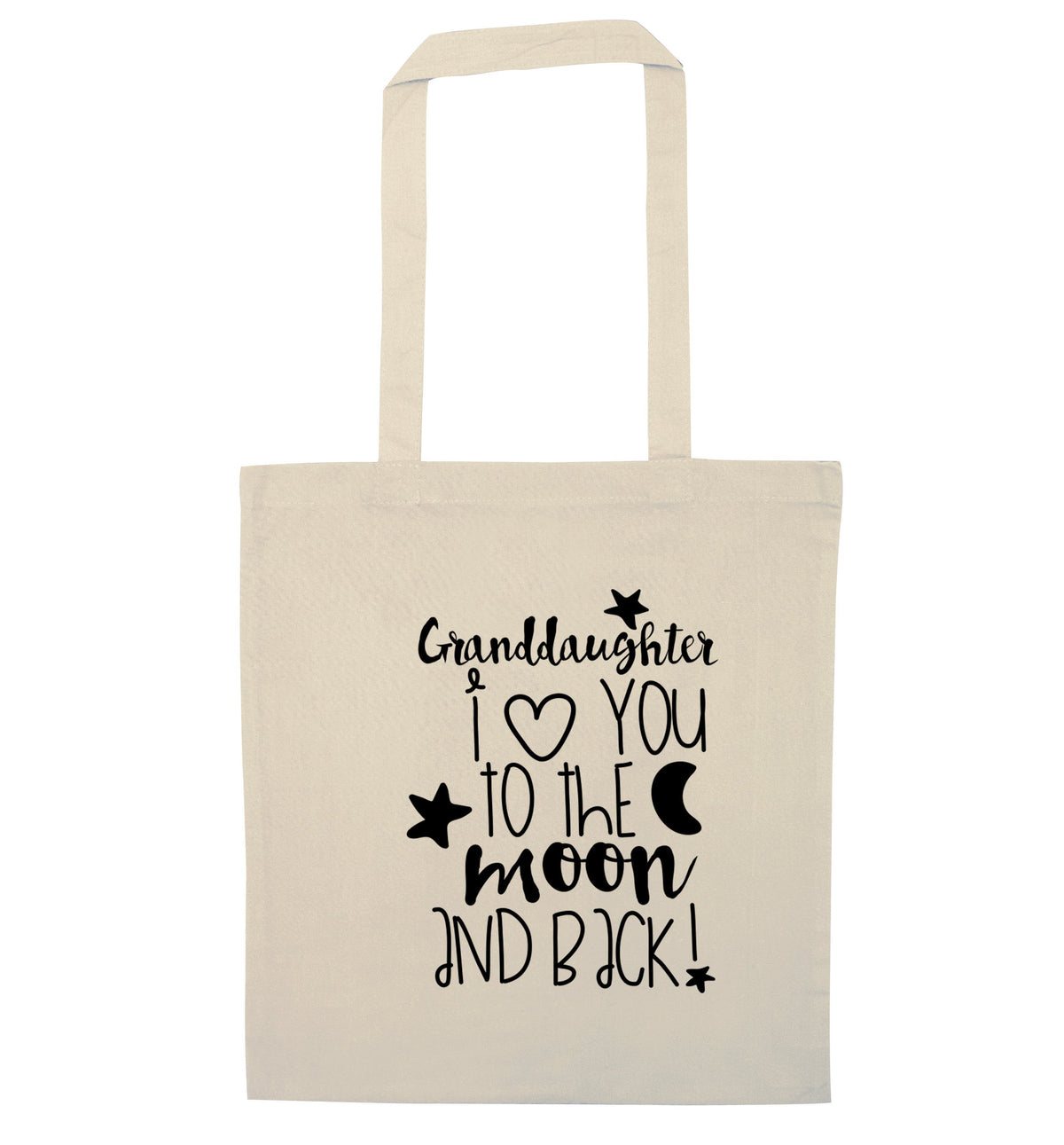Granddaughter I love you to the moon and back | Tote Bag