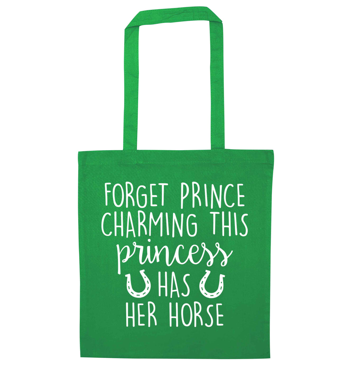 Forget prince charming this princess has her horse | Tote Bag