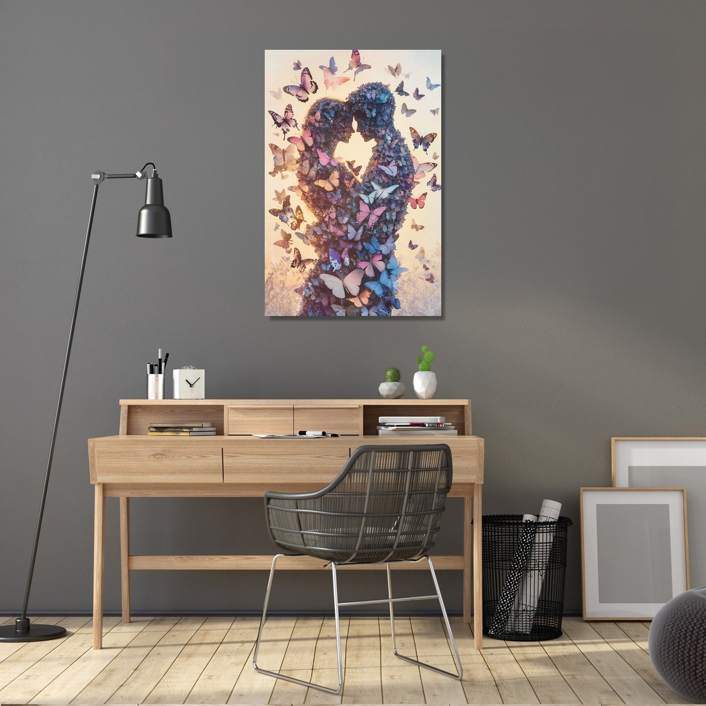 Embrace of Winged Lovers Canvas