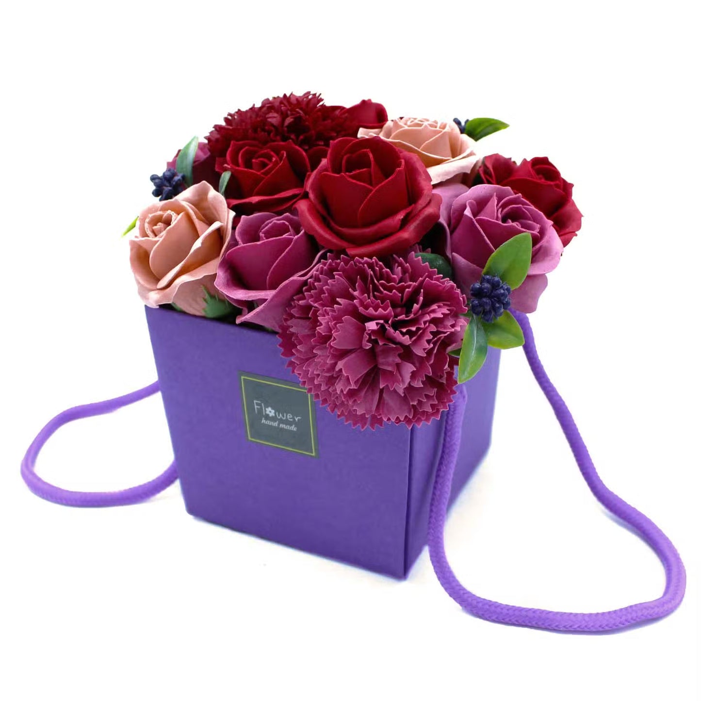 Soap Flower Box Bouquet