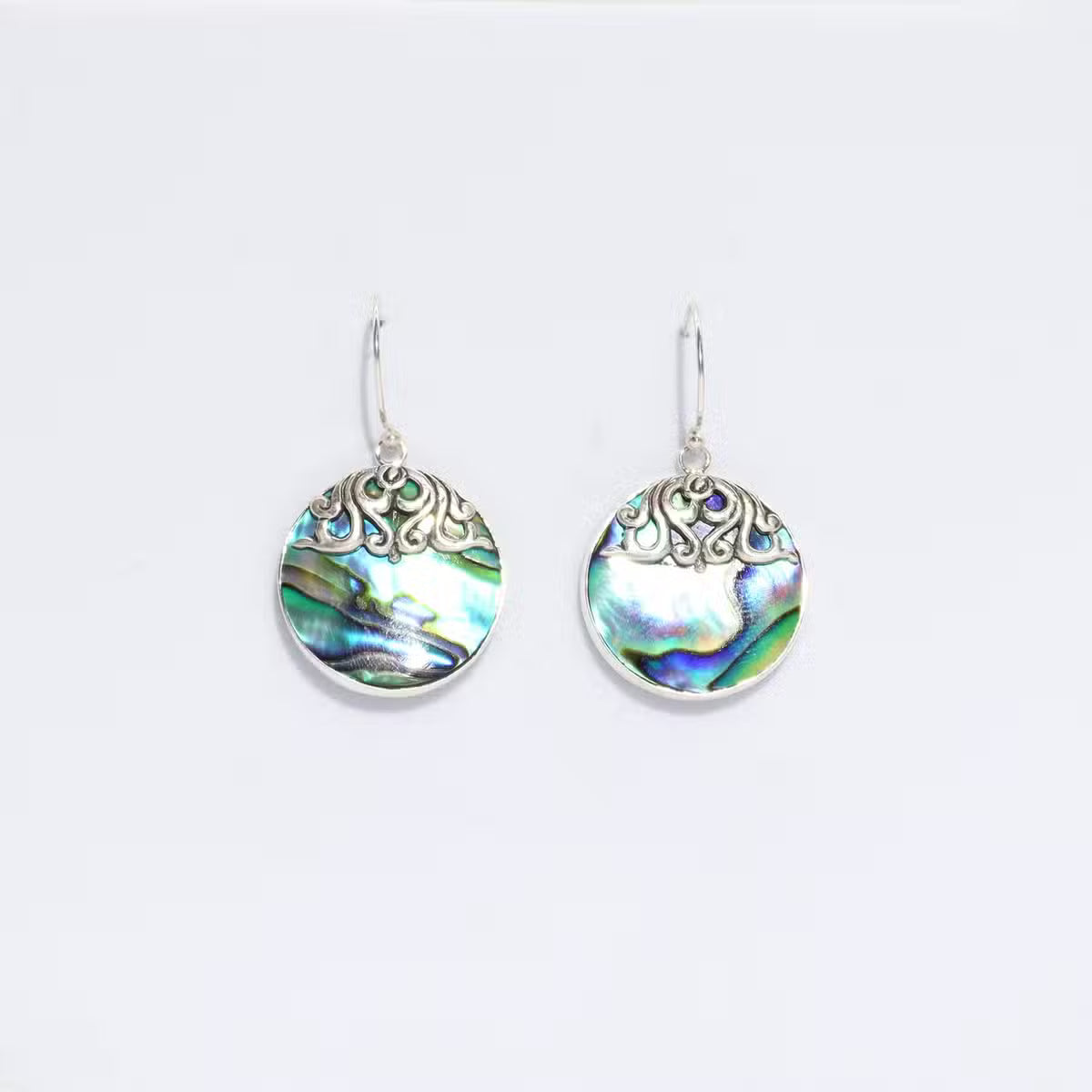 Shell & Silver Earings