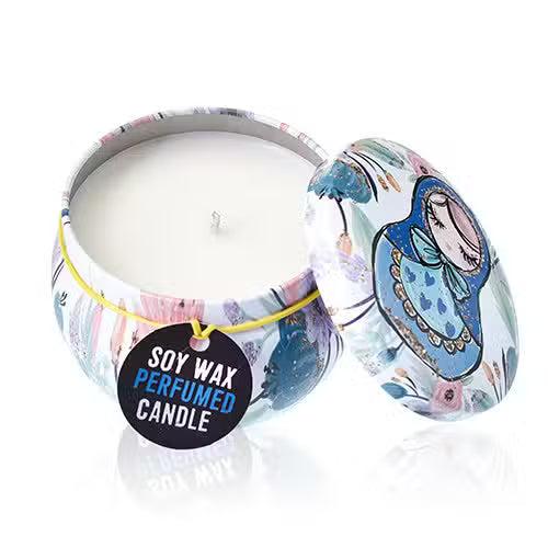 Art Tin Candle