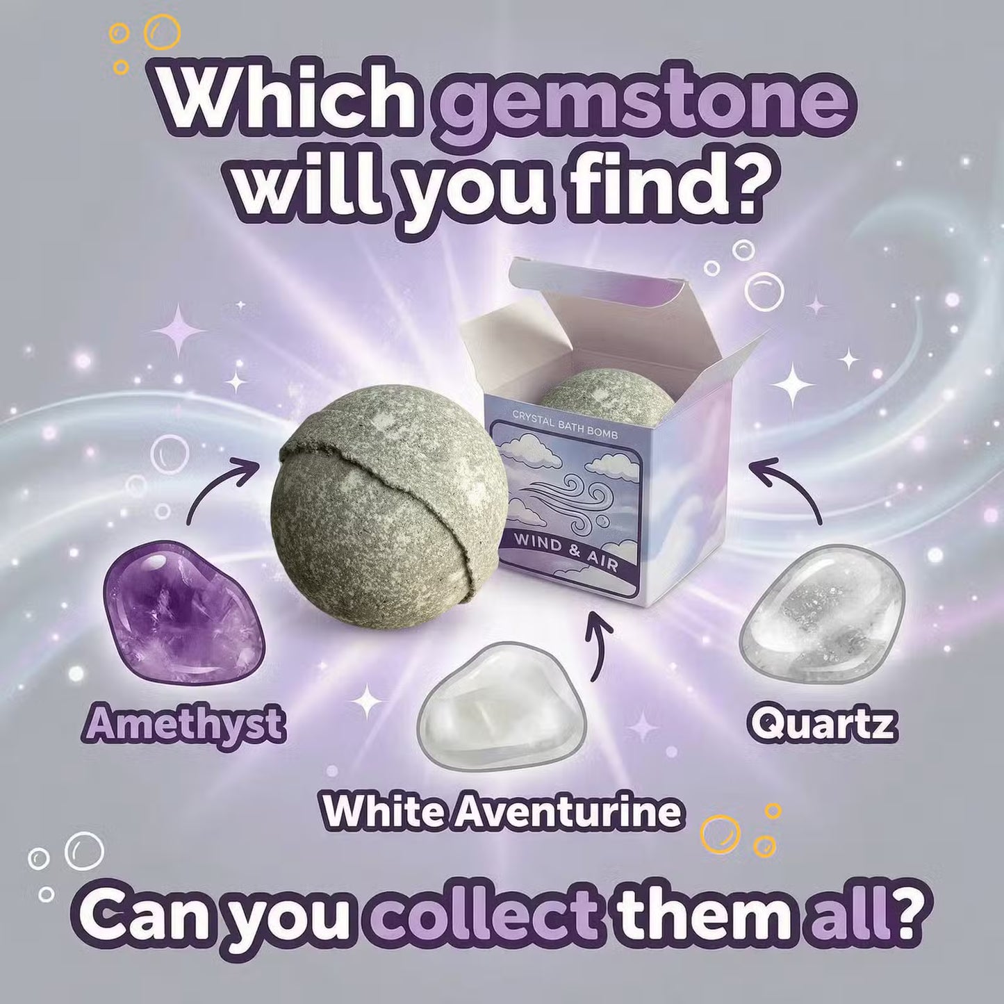 Elemental Crystal Bath Bombs