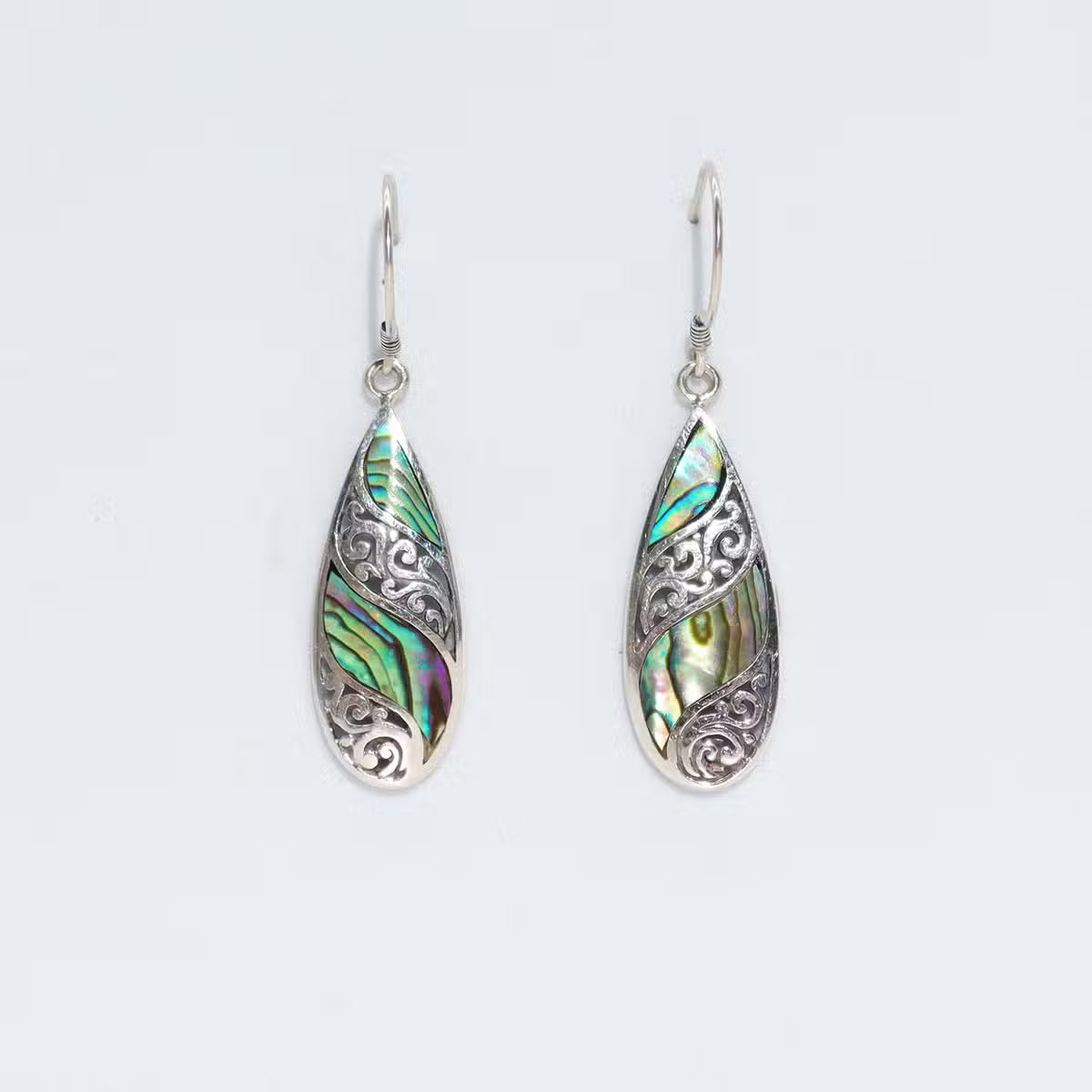Shell & Silver Earings