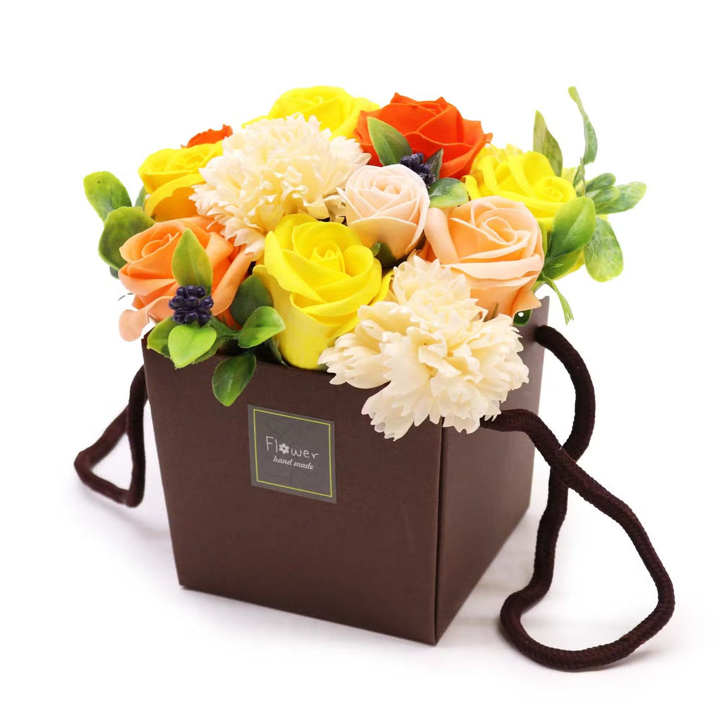 Soap Flower Box Bouquet