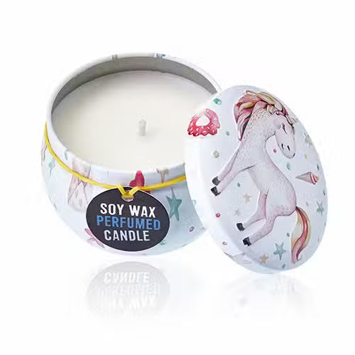 Art Tin Candle
