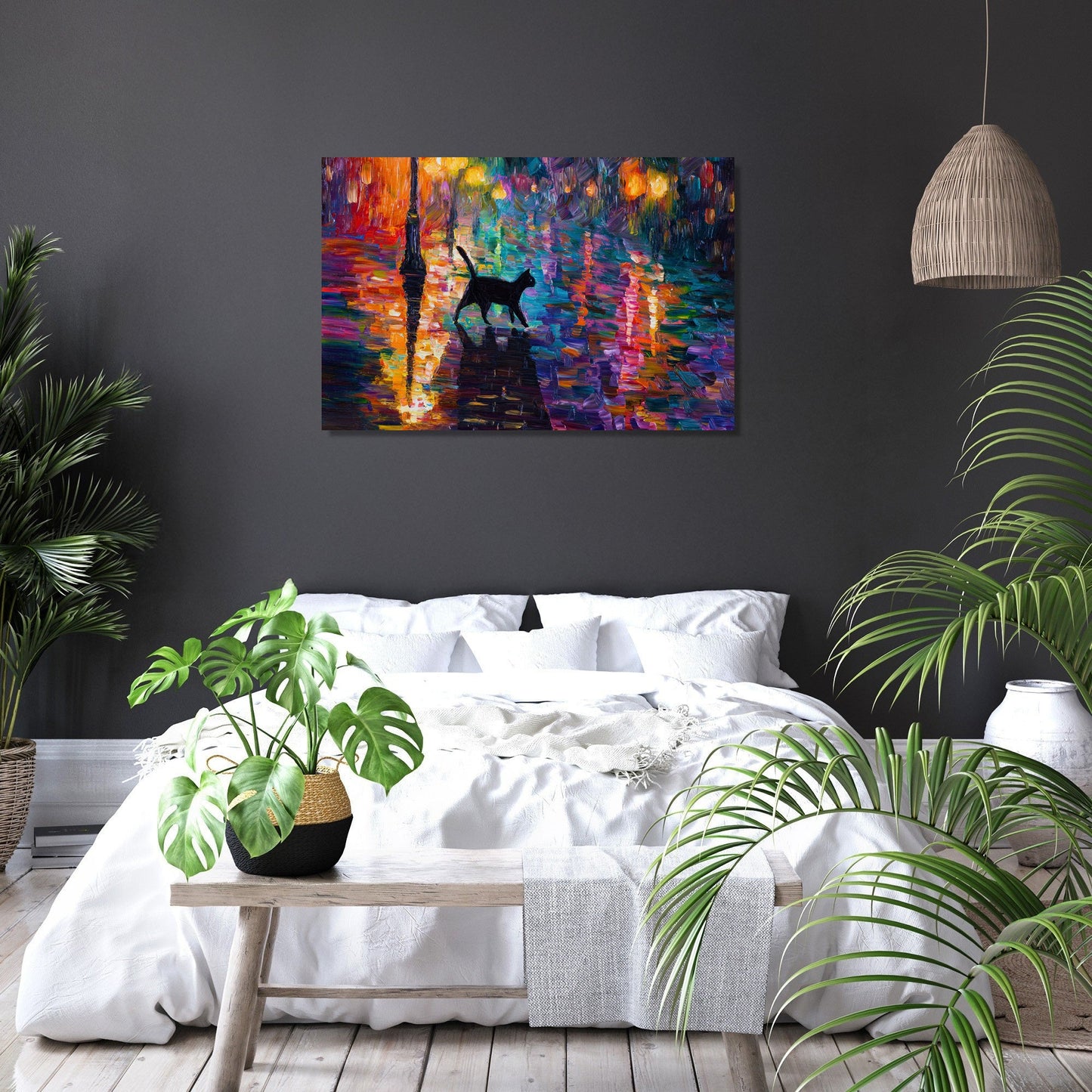 Cat’s Nocturne Canvas