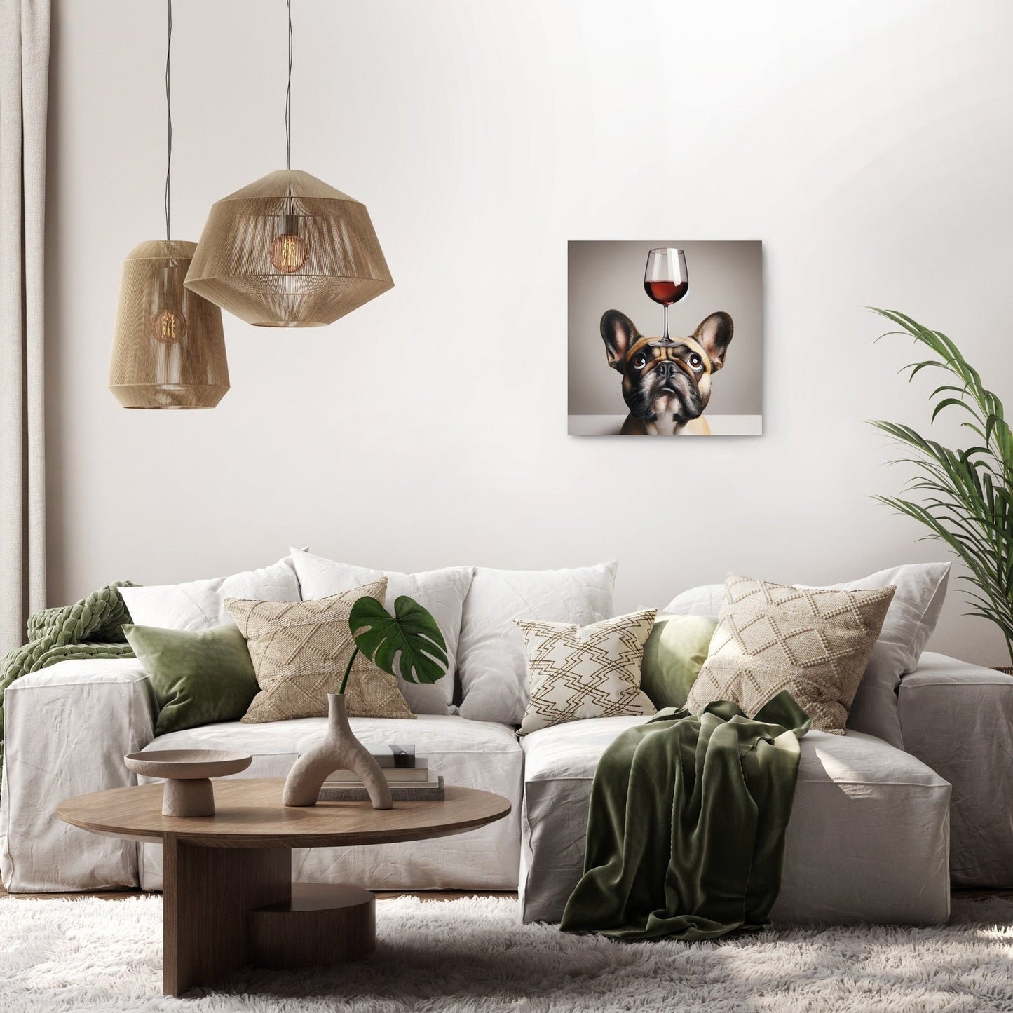 French Bulldog Toast Canvas