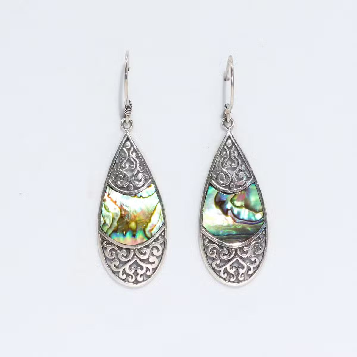 Shell & Silver Earings