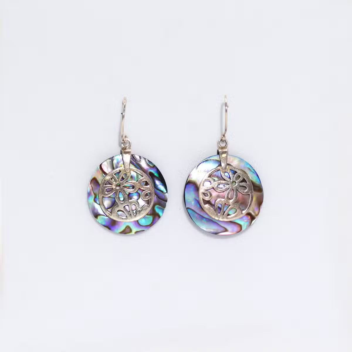 Shell & Silver Earings