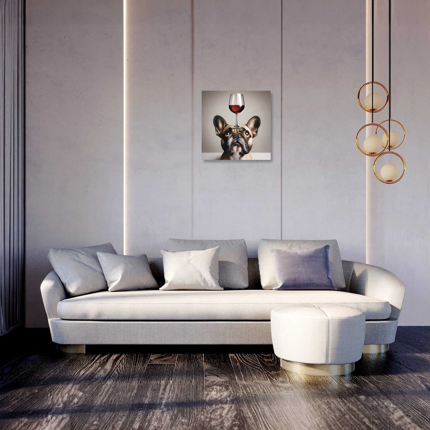 French Bulldog Toast Canvas