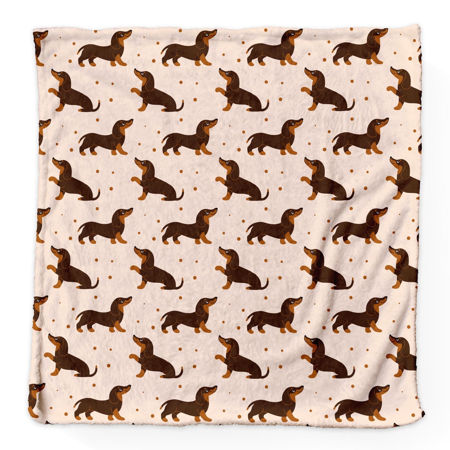 Sausage Dogs Dachshund - Fleece Blanket  150cm X 150cm or 75cm x75cm