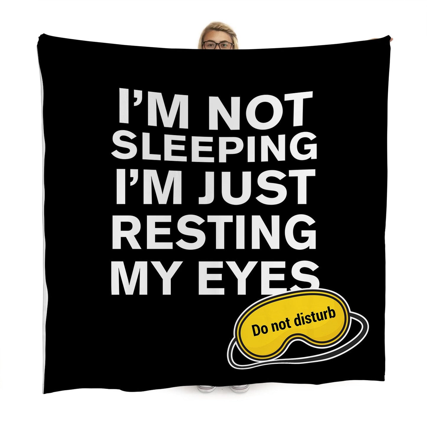 I'm Not Sleeping - Fleece Blanket