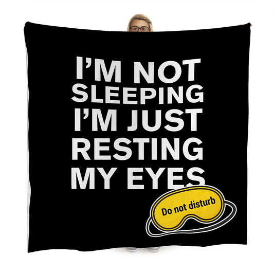I'm Not Sleeping - Fleece Blanket