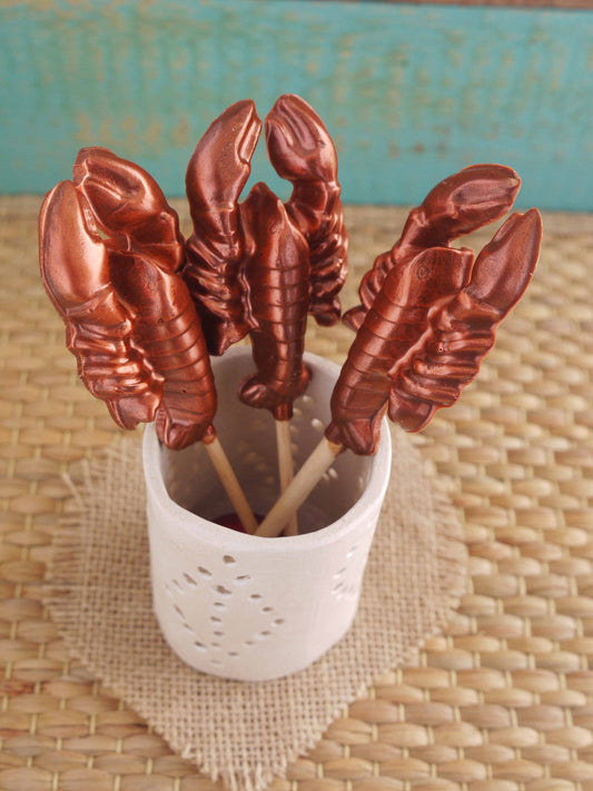 Handmade Milk Chocolate Lobster Lollipop
