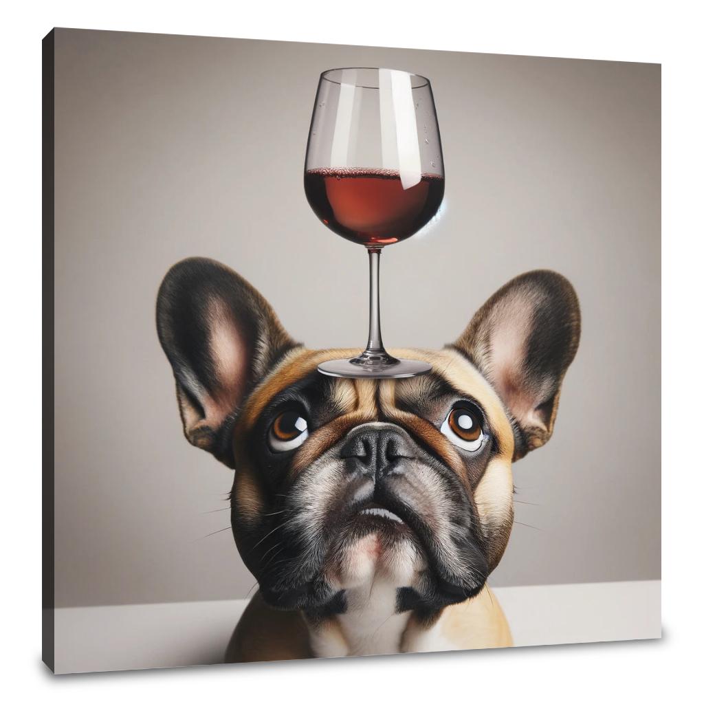 French Bulldog Toast Canvas