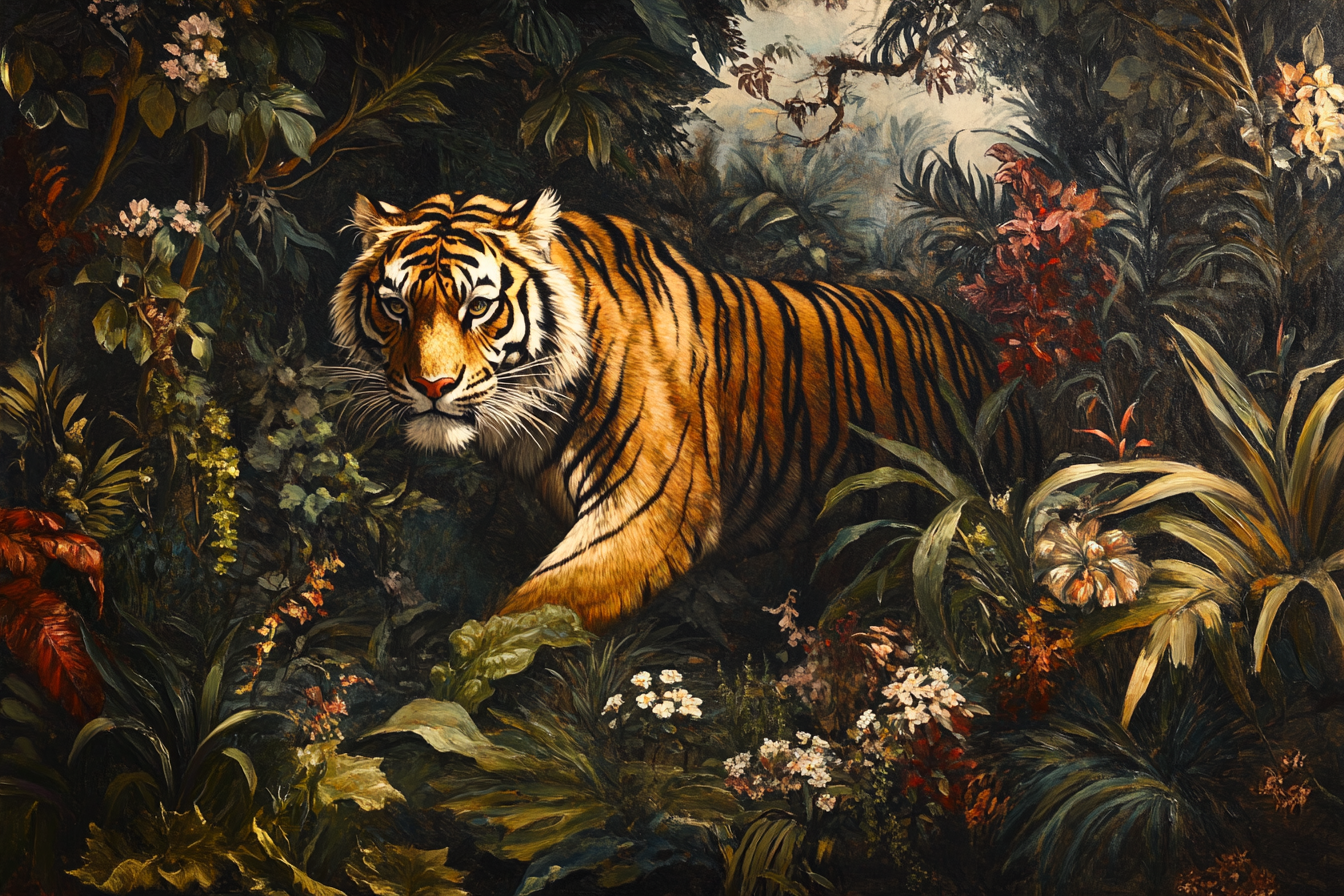 Tiger's Lethal Gaze Canvas