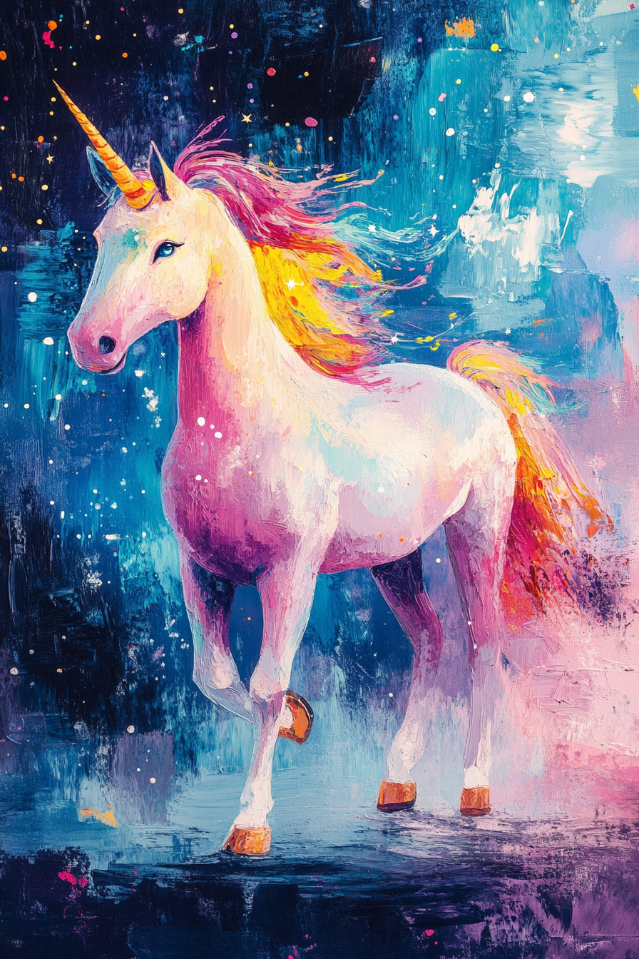 Twilight Unicorn Glow Canvas