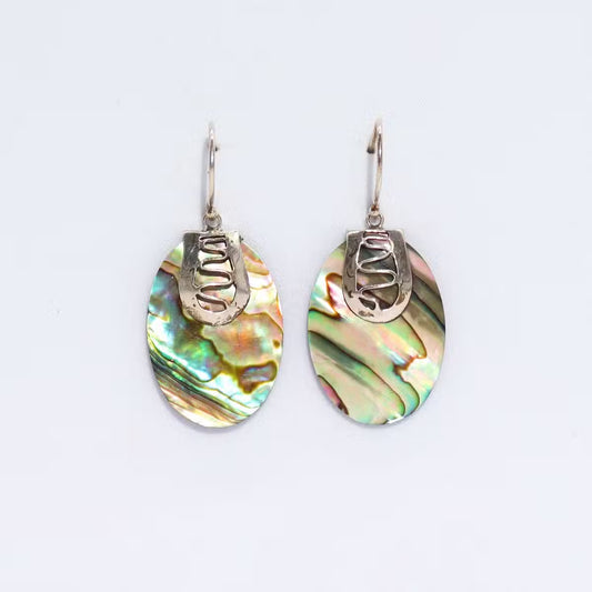 Shell & Silver Earings