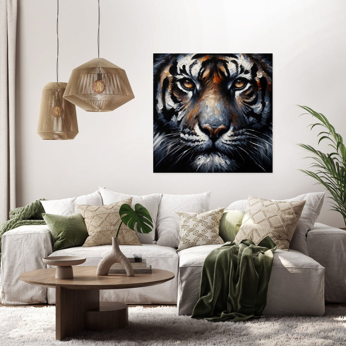 Intense Gaze Tiger Canvas