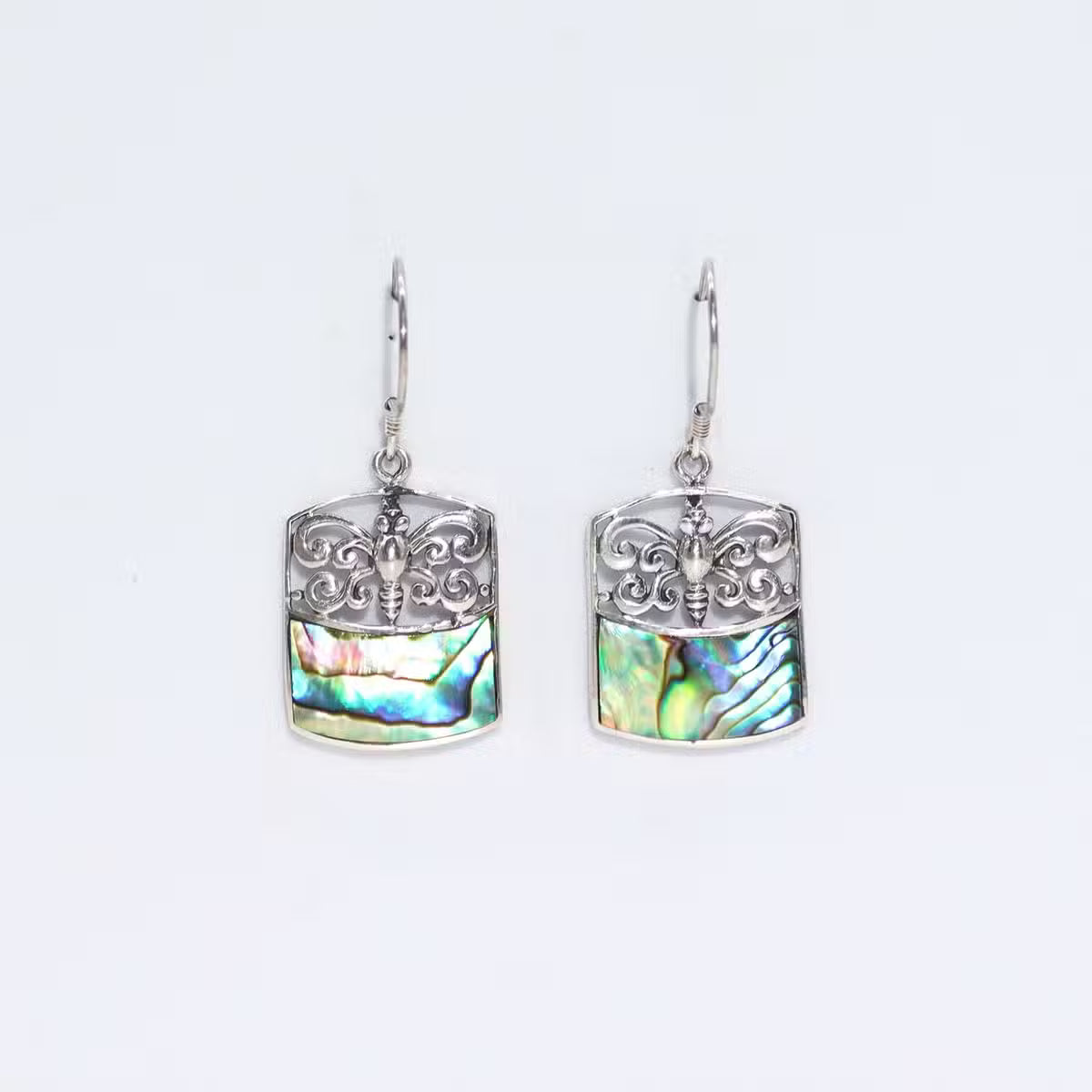 Shell & Silver Earings