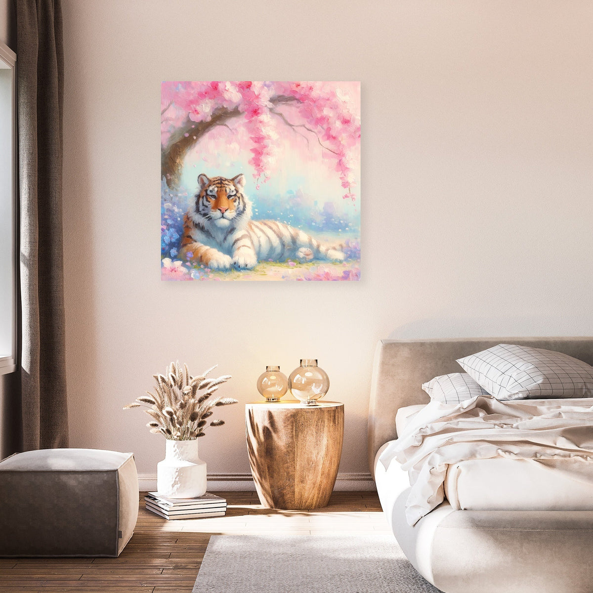 Pastel Tiger Dreamscape Canvas