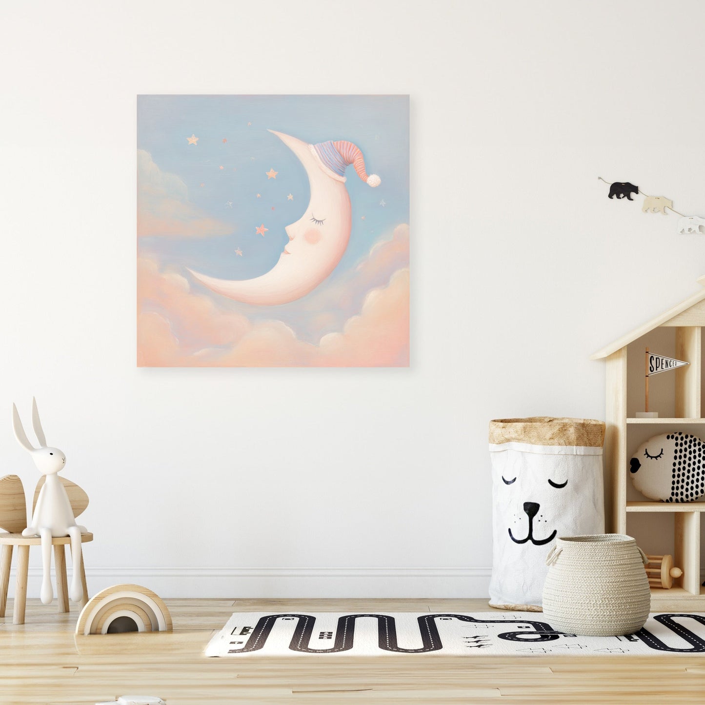 Sleeping Moon Dream Canvas
