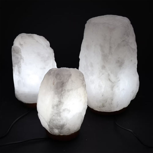 Crystal Rock Himalayan Salt Lamp & Base (3 Sizes)