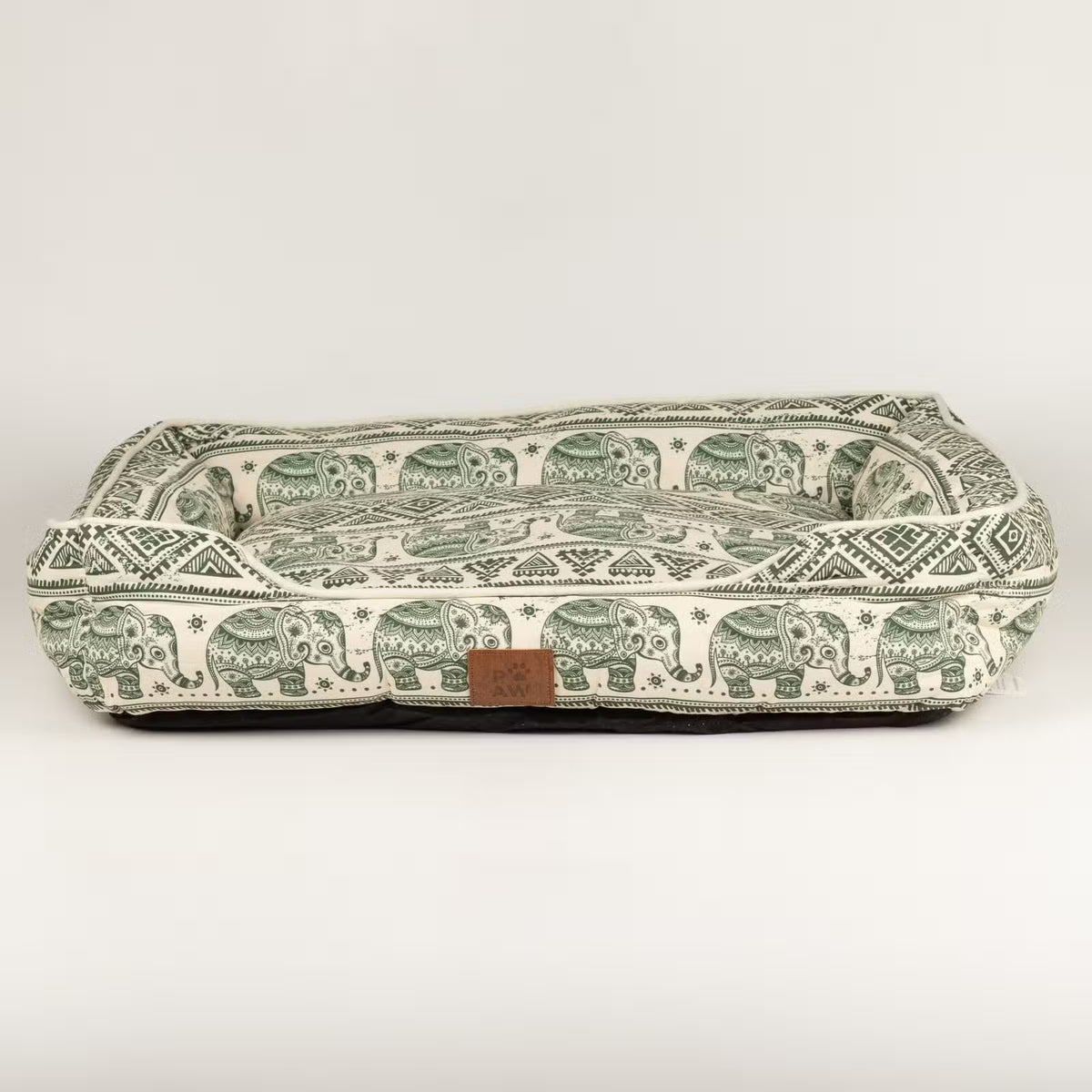PAW Bed – Lucky Elephant – Green – 60 × 50 × 14cm